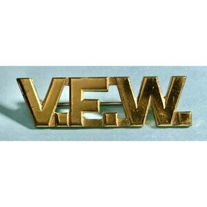 V.F.W. Gold Tone Pin (071923)